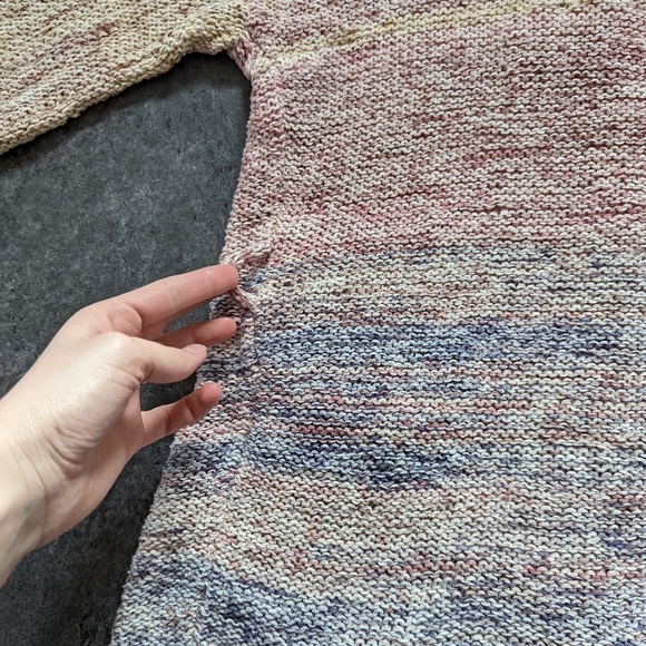 Zadig and Voltaire oversized pastel multicolored loose knit open front cardigan - Picture 3 of 15